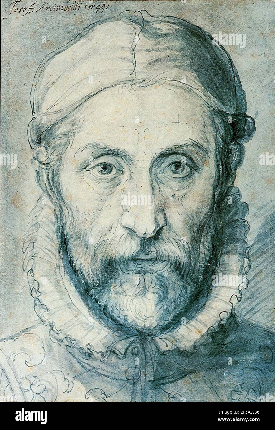 Giuseppe Arcimboldo - self portrait Before 1593 Stock Photo