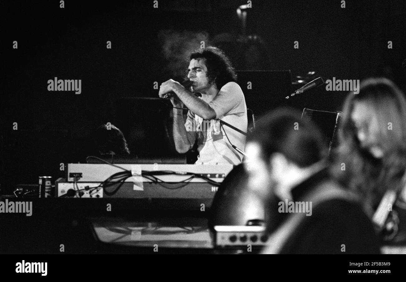Donald Fagen of Steely Dan live in Los Angeles July 1974 (Photo