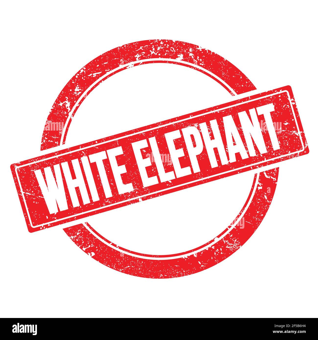 White Elephant Lettering WHITE ELEPHANT text on red grungy round vintage stamp Stock Photo - Alamy