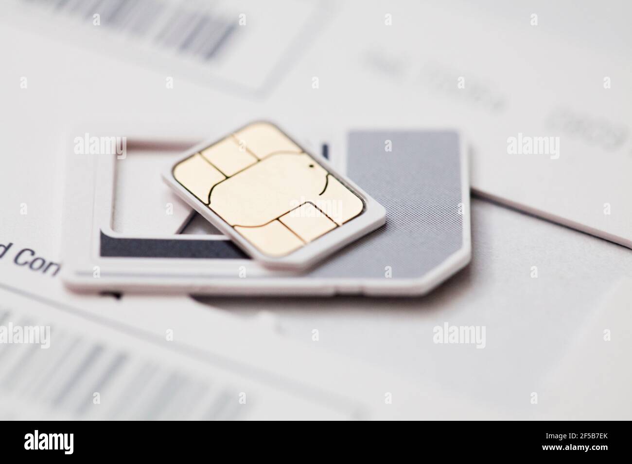 Mobile phone SIM card - USA Stock Photo - Alamy