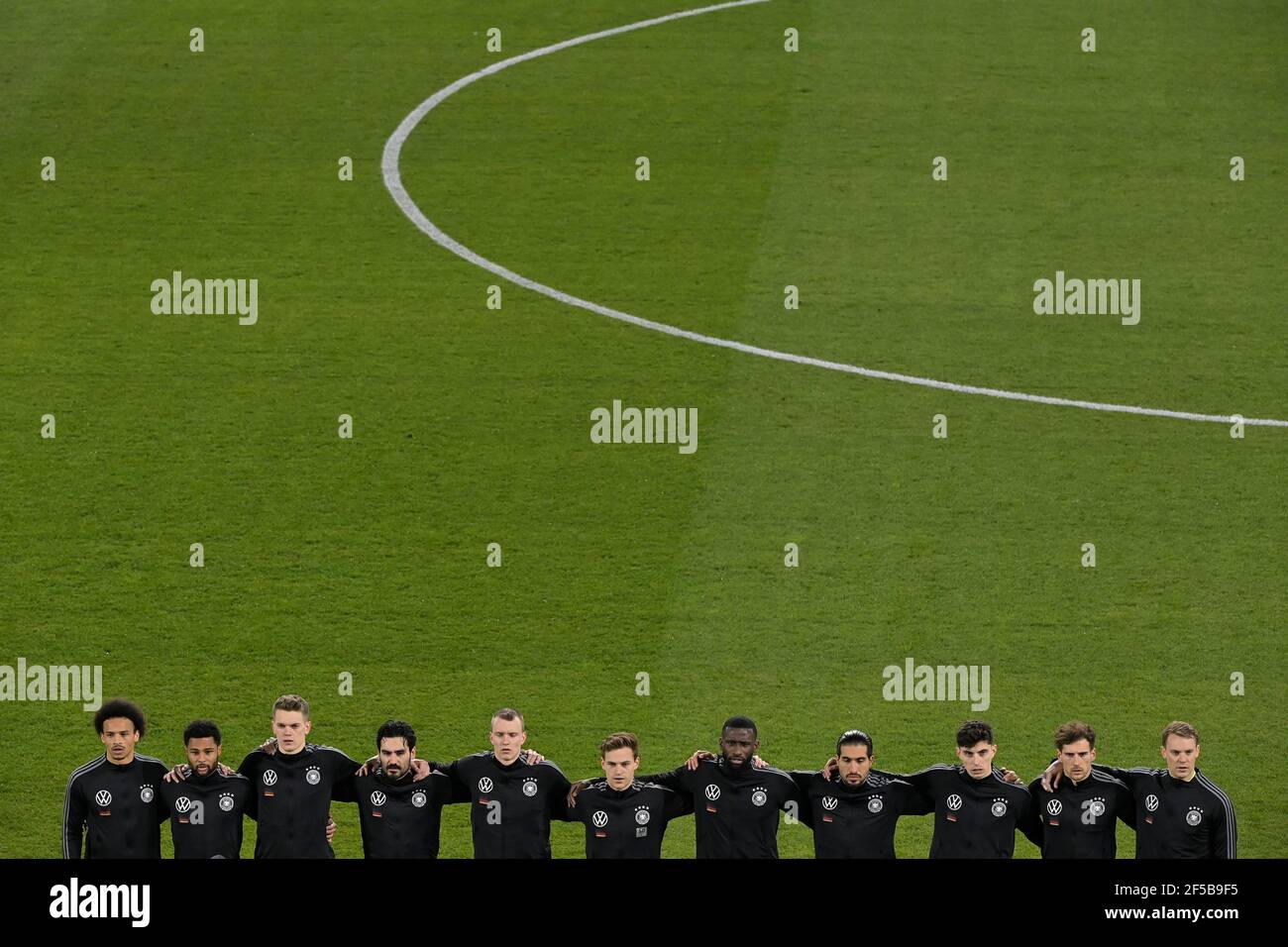 Soccer Football - World Cup Qualifiers Europe - Group J - Germany v Iceland - MSV-Arena, Duisburg, Germany - March 25, 2021 Germany line up before the match Pool via REUTERS/Tobias Schwarz Stock Photo