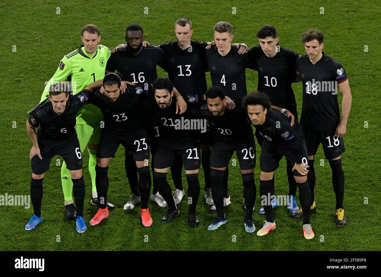Soccer Football - World Cup Qualifiers Europe - Group J - Germany v Iceland - MSV-Arena, Duisburg, Germany - March 25, 2021 Germany players pose for a team group photo before the match Pool via REUTERS/Tobias Schwarz Stock Photo