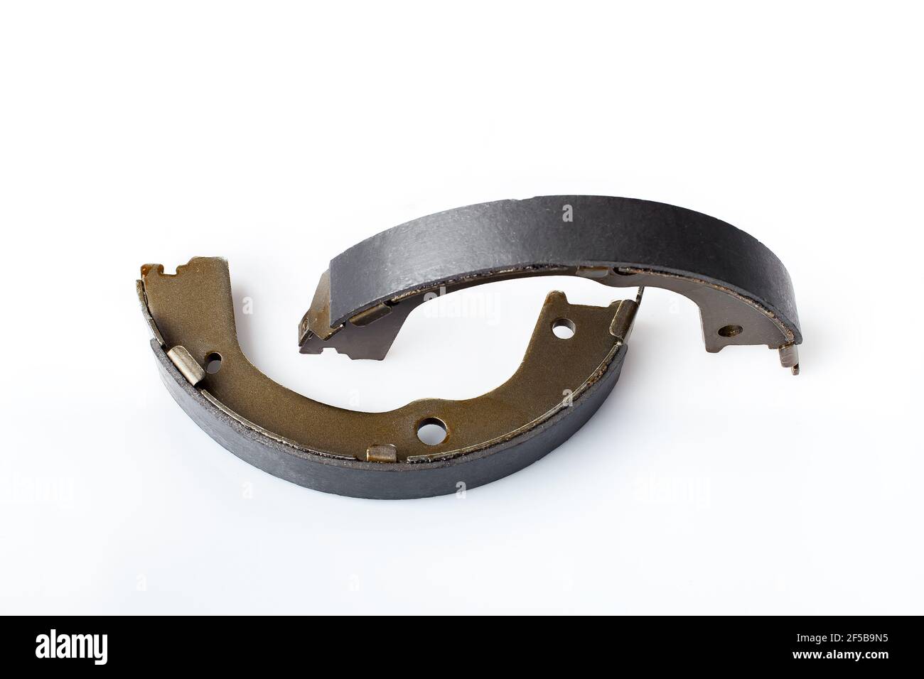 kit of drum brake shoes with asbestos alloy on steel car spare parts pads, view hand brakes