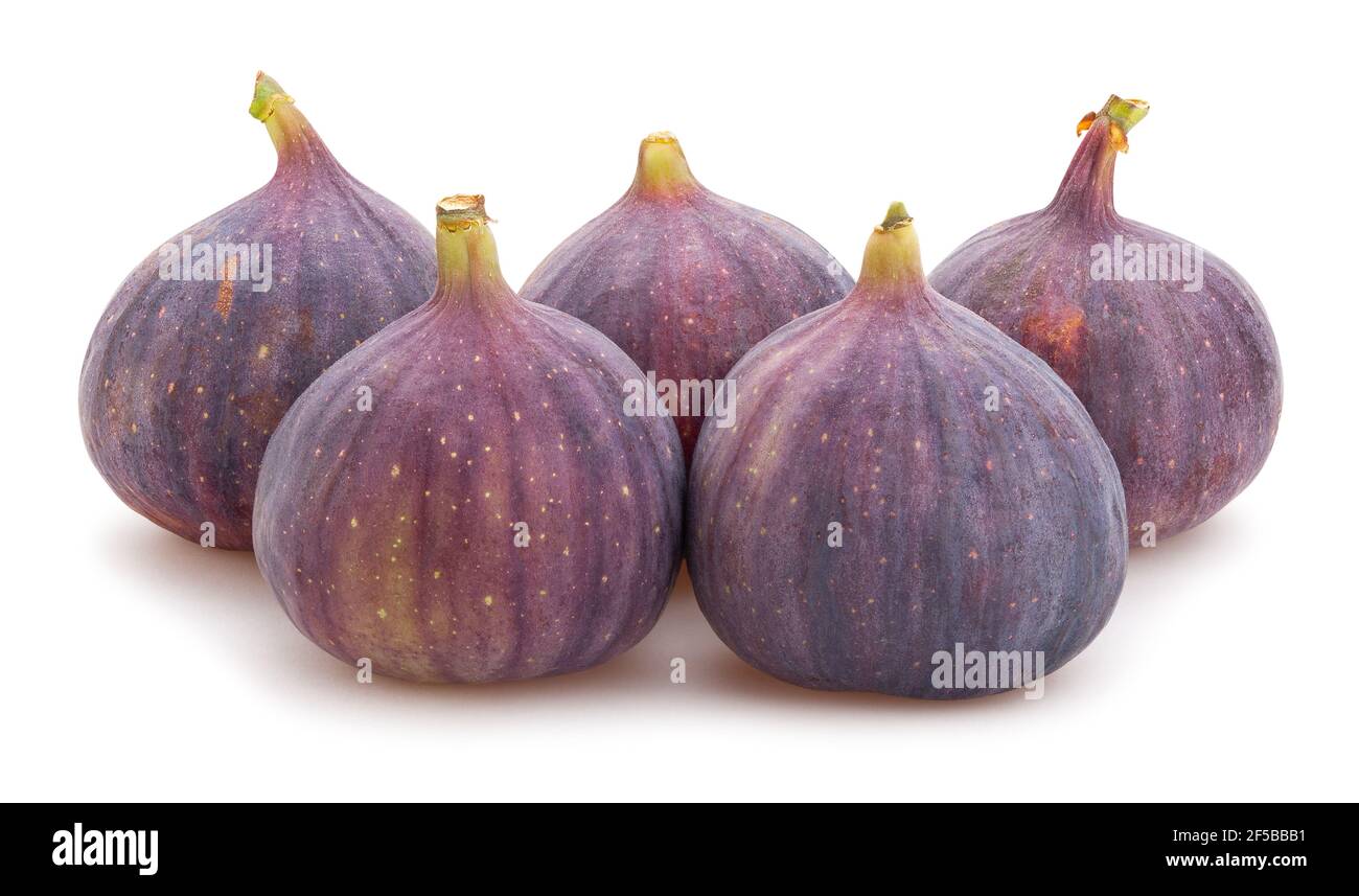 figs path isolated on white Stock Photo