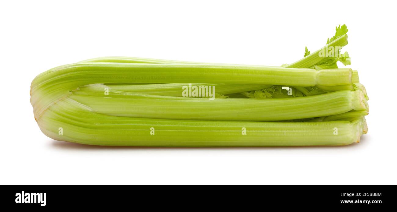 celery stalk path isolated on white Stock Photo Alamy