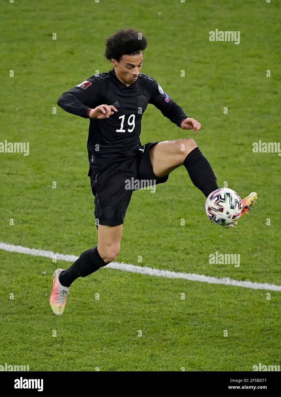 Soccer Football - World Cup Qualifiers Europe - Group J - Germany v Iceland - MSV-Arena, Duisburg, Germany - March 25, 2021 Germany's Leroy Sane in action REUTERS/Tobias Schwarz Stock Photo