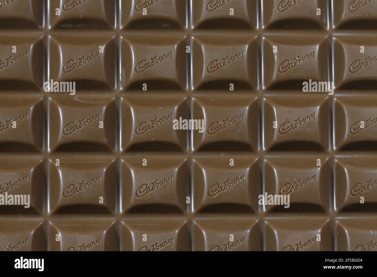 Cadbury Dairy Milk bar of chocolate Stock Photo - Alamy