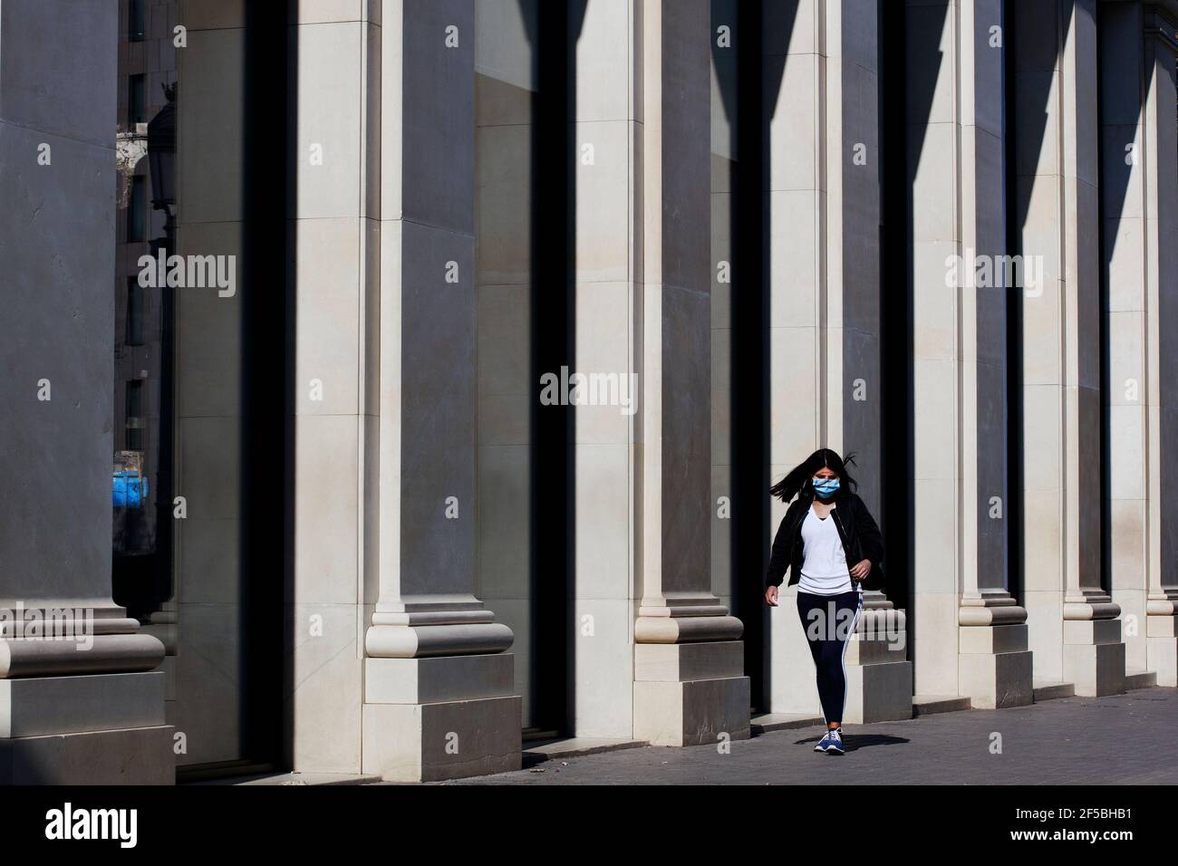 Woman power walking one hi-res stock photography and images - Alamy