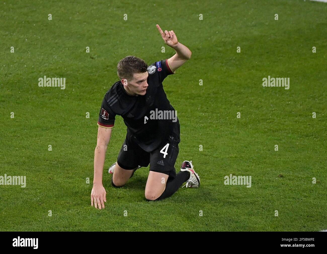 Soccer Football - World Cup Qualifiers Europe - Group J - Germany v Iceland - MSV-Arena, Duisburg, Germany - March 25, 2021 Germany's Matthias Ginter reacts REUTERS/Tobias Schwarz Stock Photo