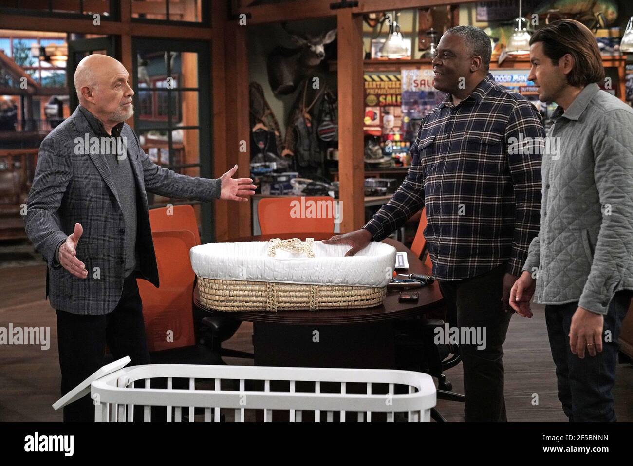 LAST MAN STANDING, from left Hector Elizondo, Jonathan Adams, Jordan