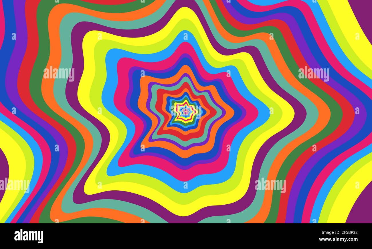 Psychedelic groovy background. Vector illustration Stock Vector Image & Art  - Alamy