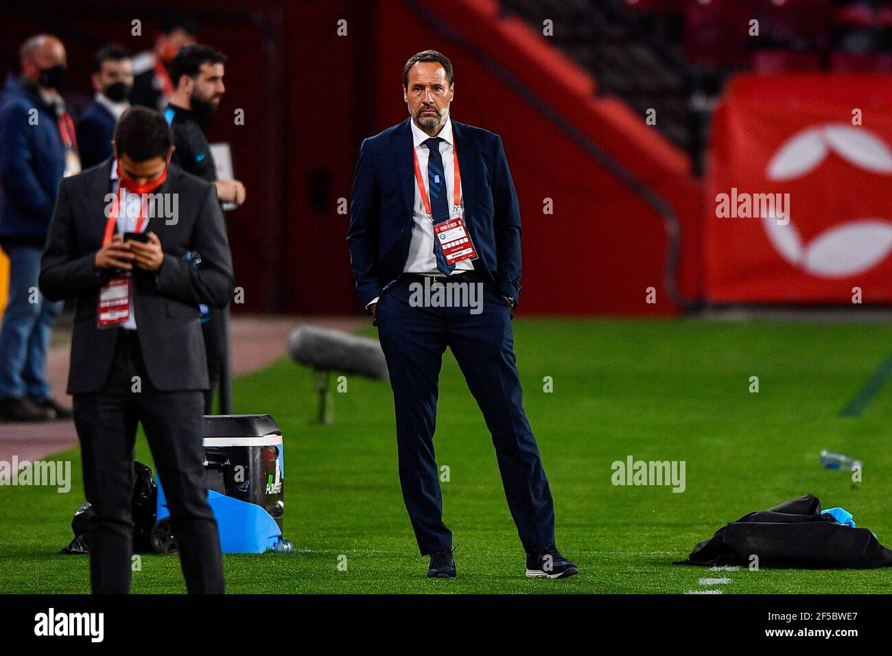 GRANADA, SPAIN - MARCH 25: coach John van t Schip of Greece during the FIFA  World Cup 2022 Qatar Qualifier match between Spain and Greece at Estadio M  Stock Photo - Alamy