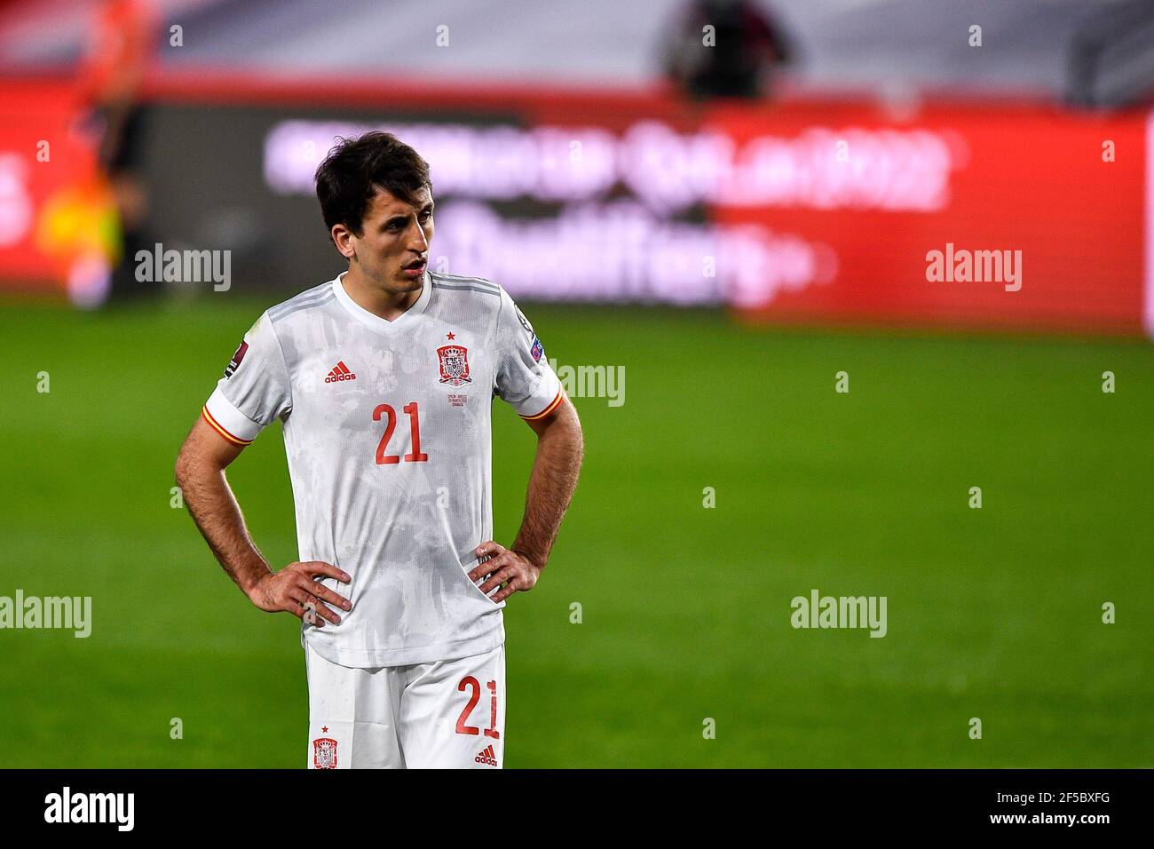 GRANADA, SPAIN - MARCH 25: Mikel Oyarzabal of Spain disappointed during the  FIFA World Cup 2022 Qatar Qualifier match between Spain and Greece at Esta  Stock Photo - Alamy