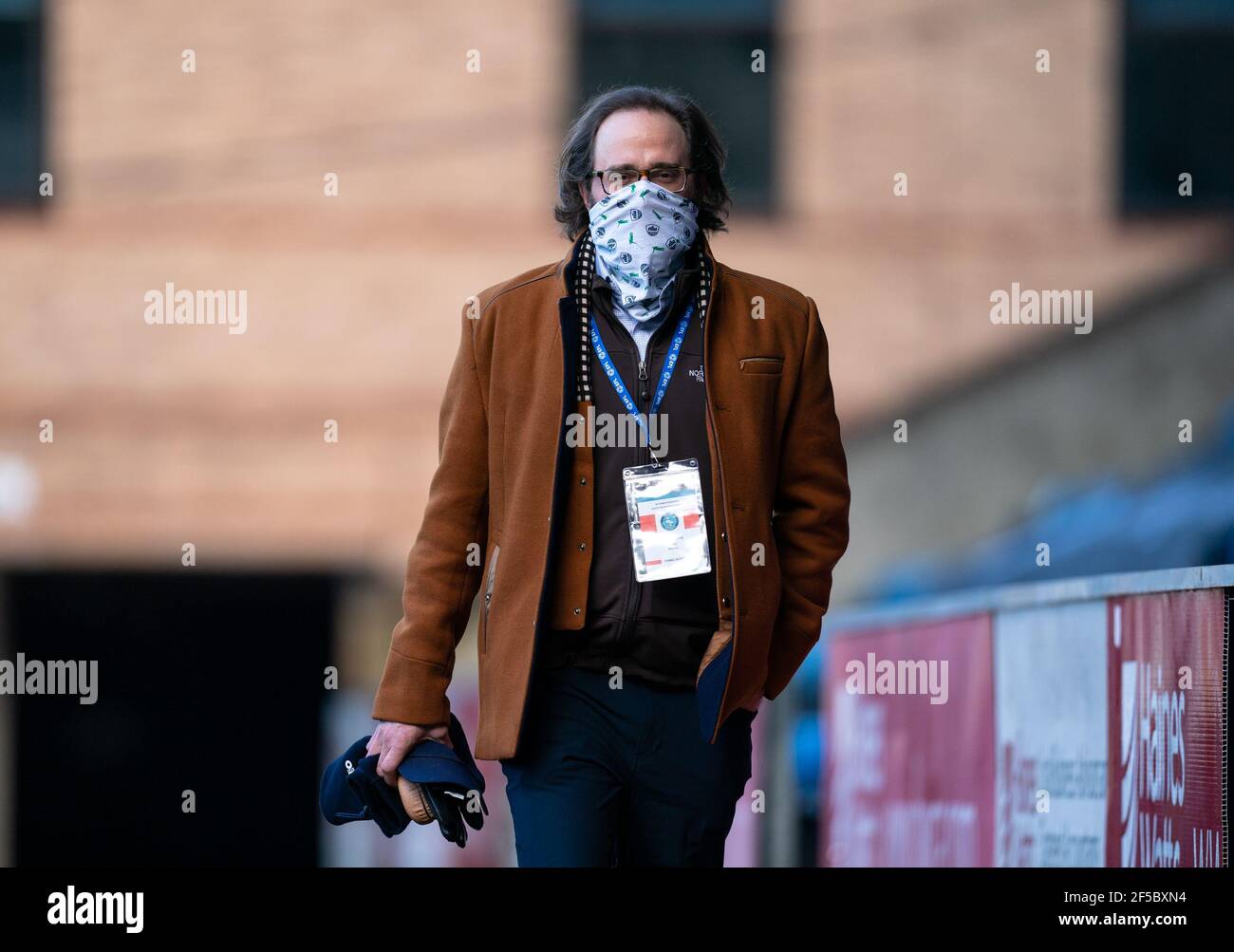 Wycombe Wanderers (CFO) Chief Financial Officer Pete Couhig during the Sky  Bet Championship behind closed doors match between Wycombe Wanderers and No  Stock Photo - Alamy