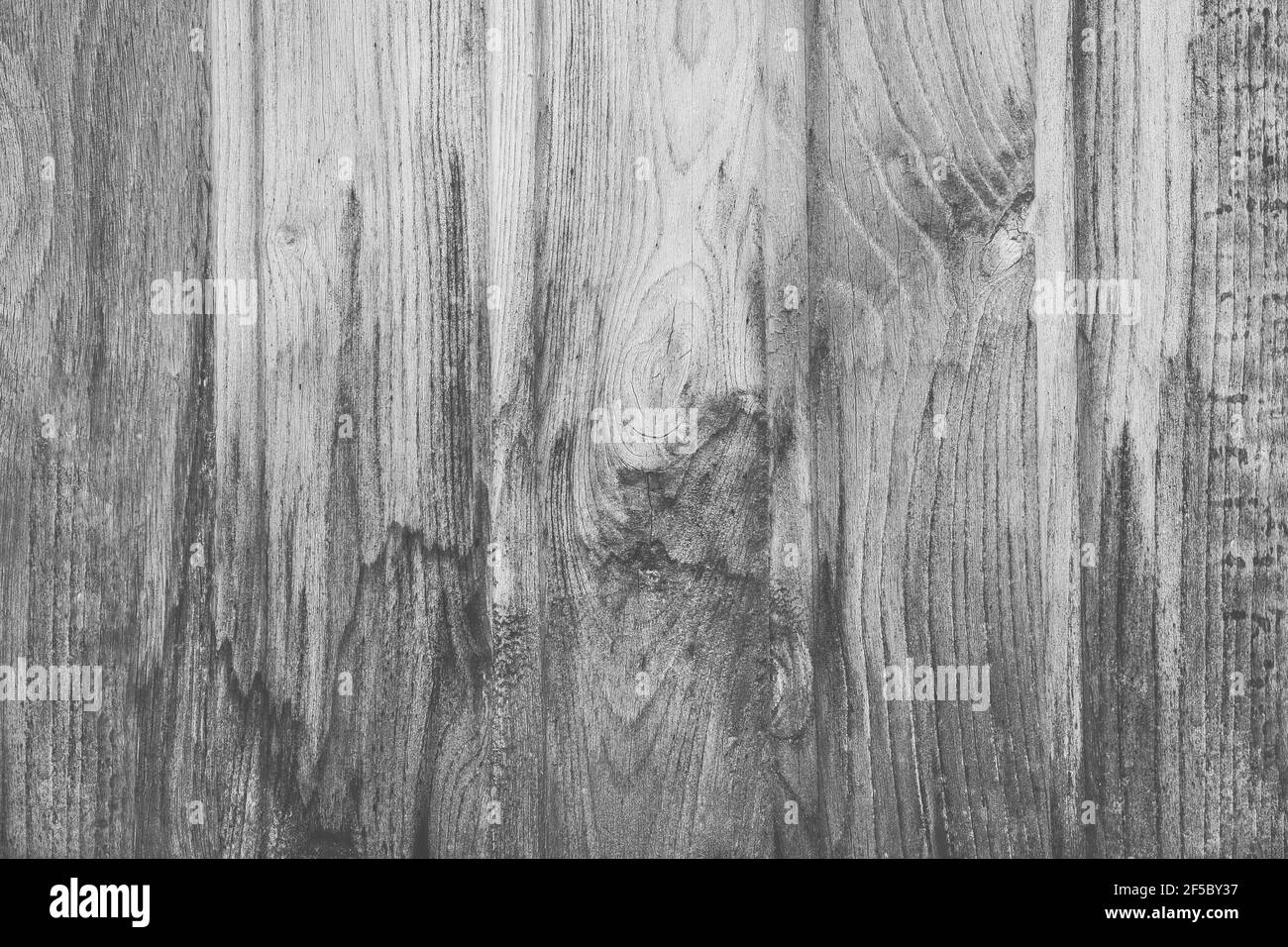 Texture of gray old boards with abstract pattern, wooden fence background. Stock Photo
