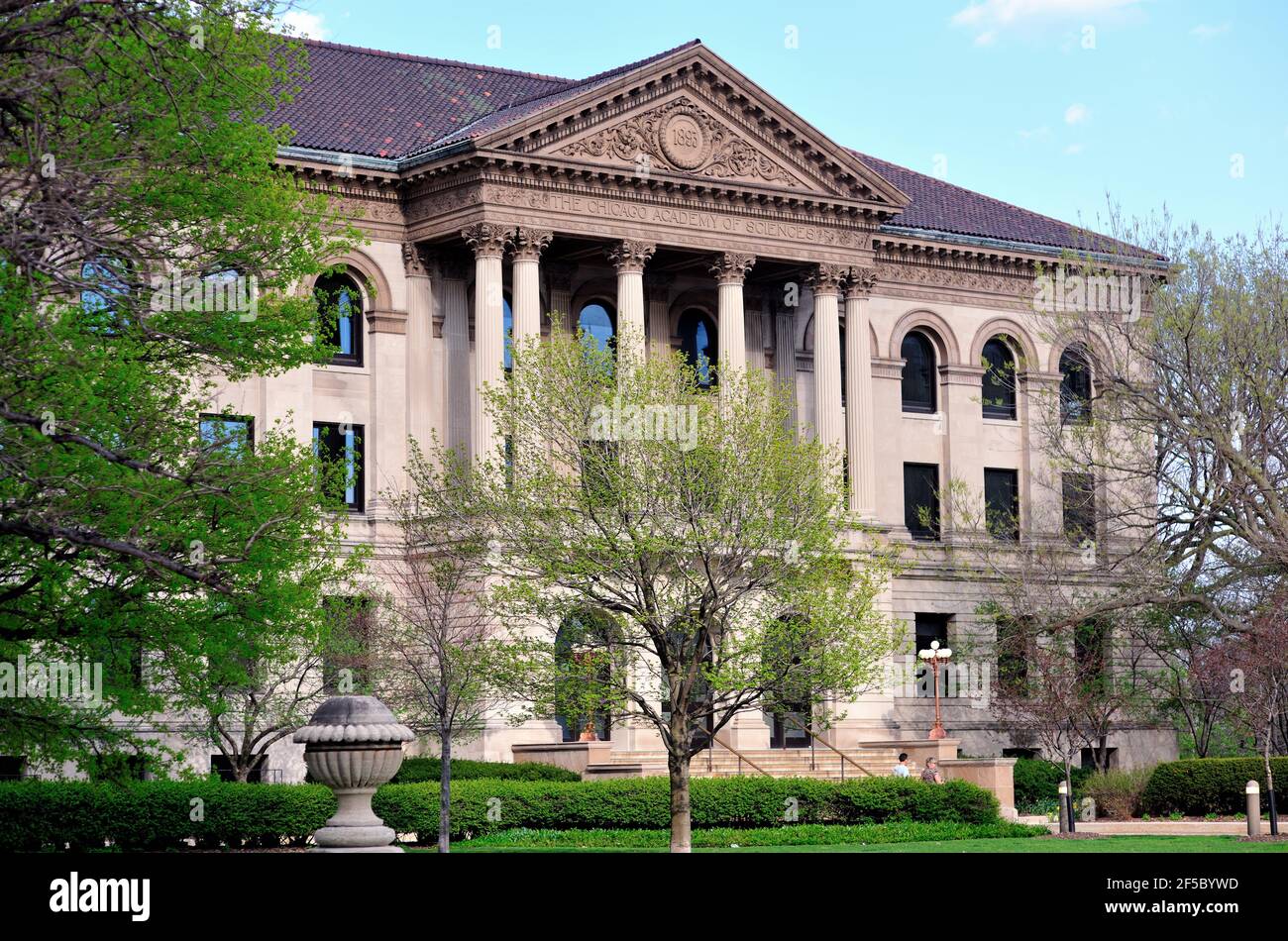 Chicago, Illinois USA. The Chicago Academy of Sciences building located