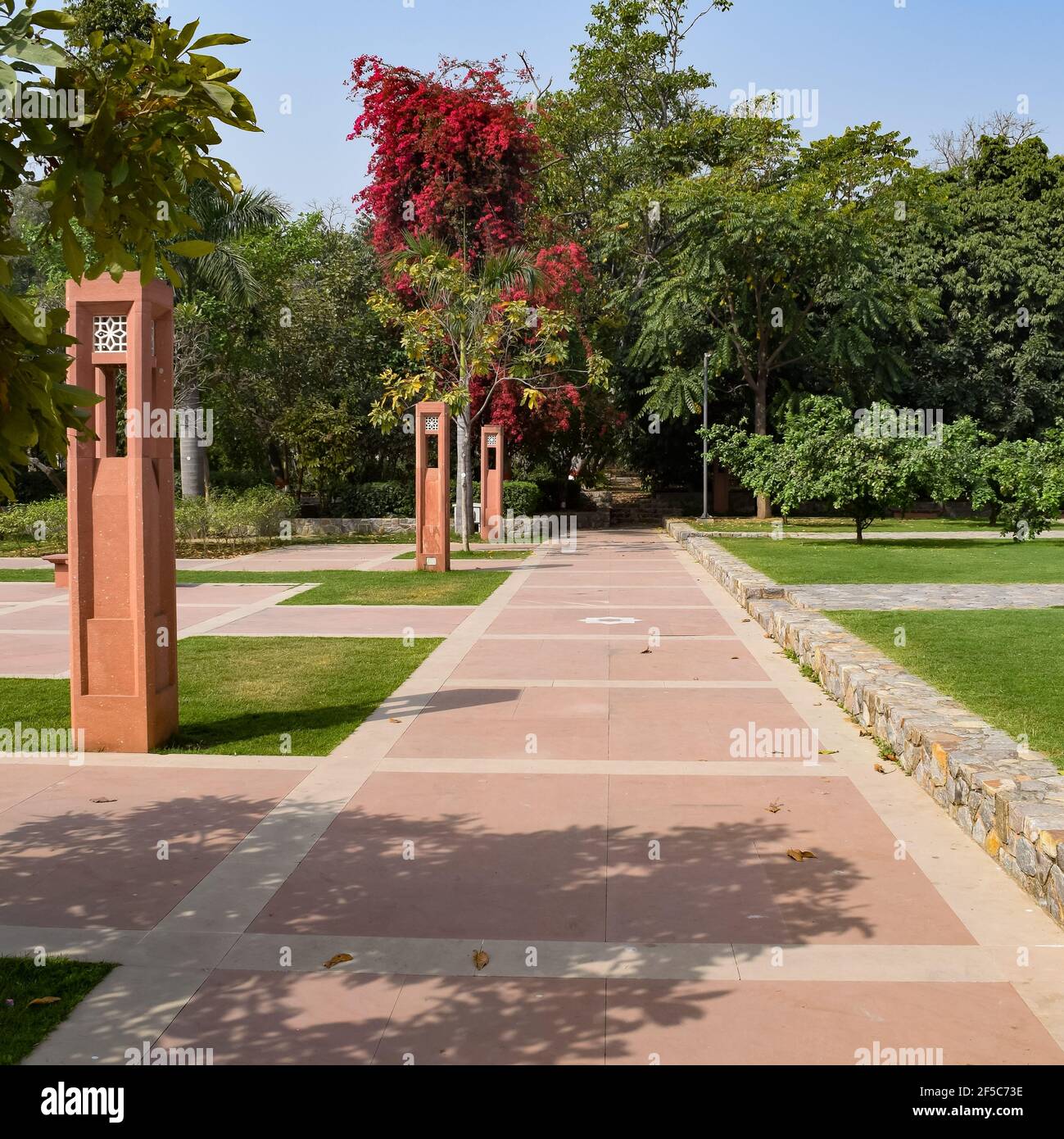 Inside view of architecture tomb inside Sunder Nursery in Delhi India