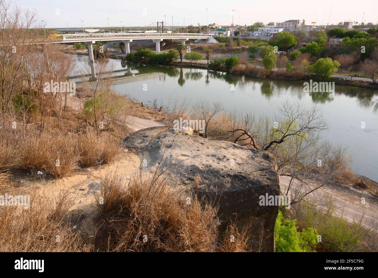 The roma ciudad miguel aleman international bridge hires stock
