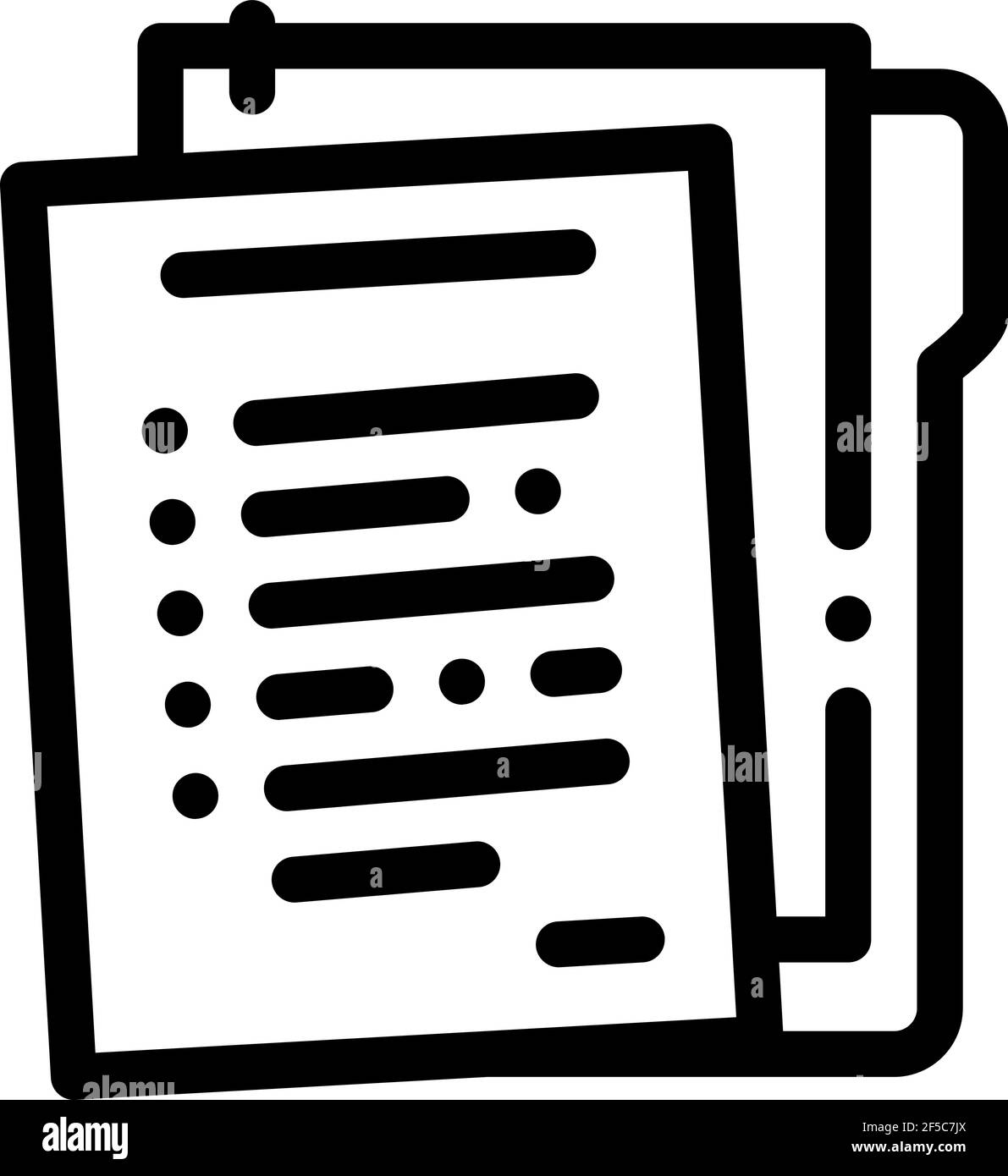 paper policy line icon vector illustration sign Stock Vector Image ...