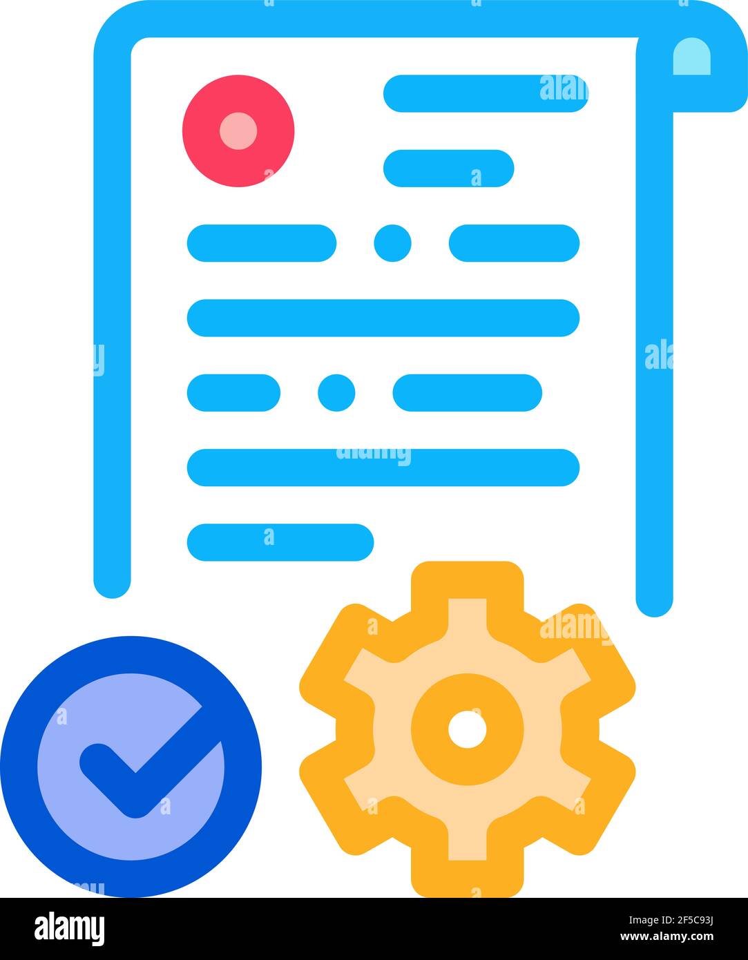 process applications color icon vector illustration sign Stock Vector ...
