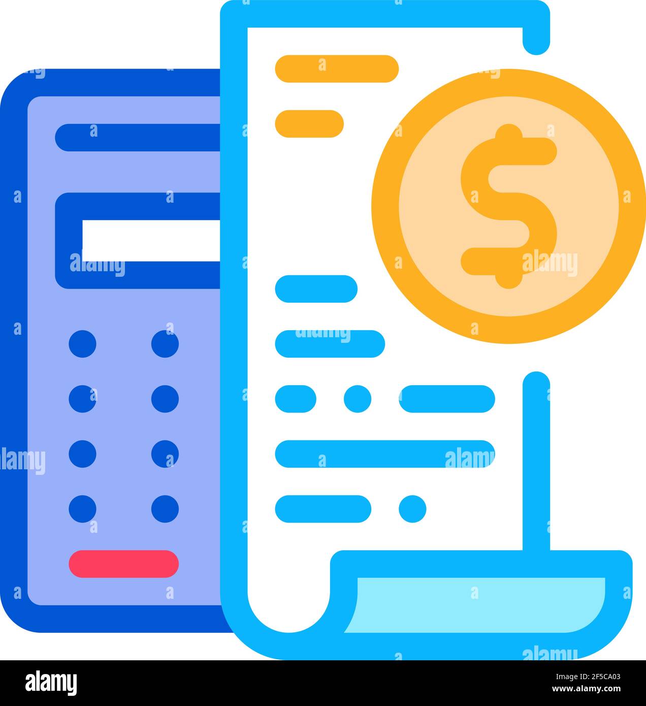 keep minimal bookkeeping accounting color icon vector illustration Stock Vector