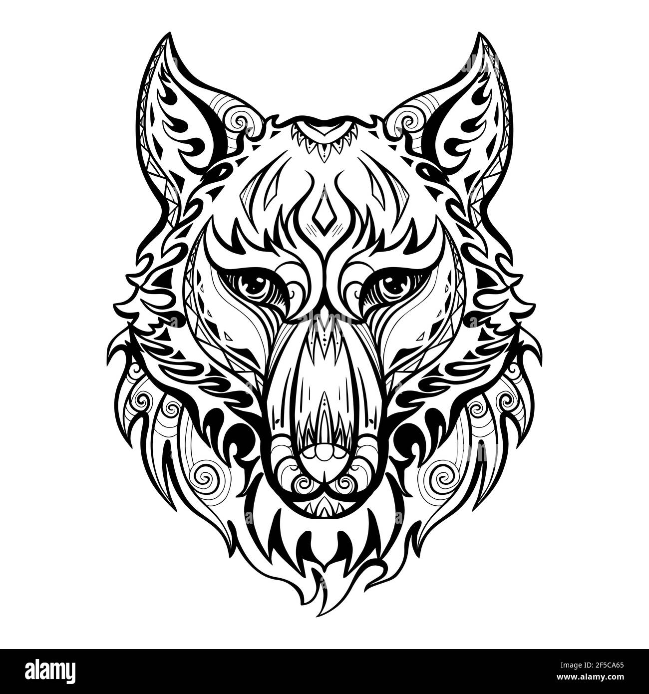 40+ Tribal Wolf Head Tattoo Backgrounds Stock Illustrations, Royalty-Free  Vector Graphics & Clip Art - iStock