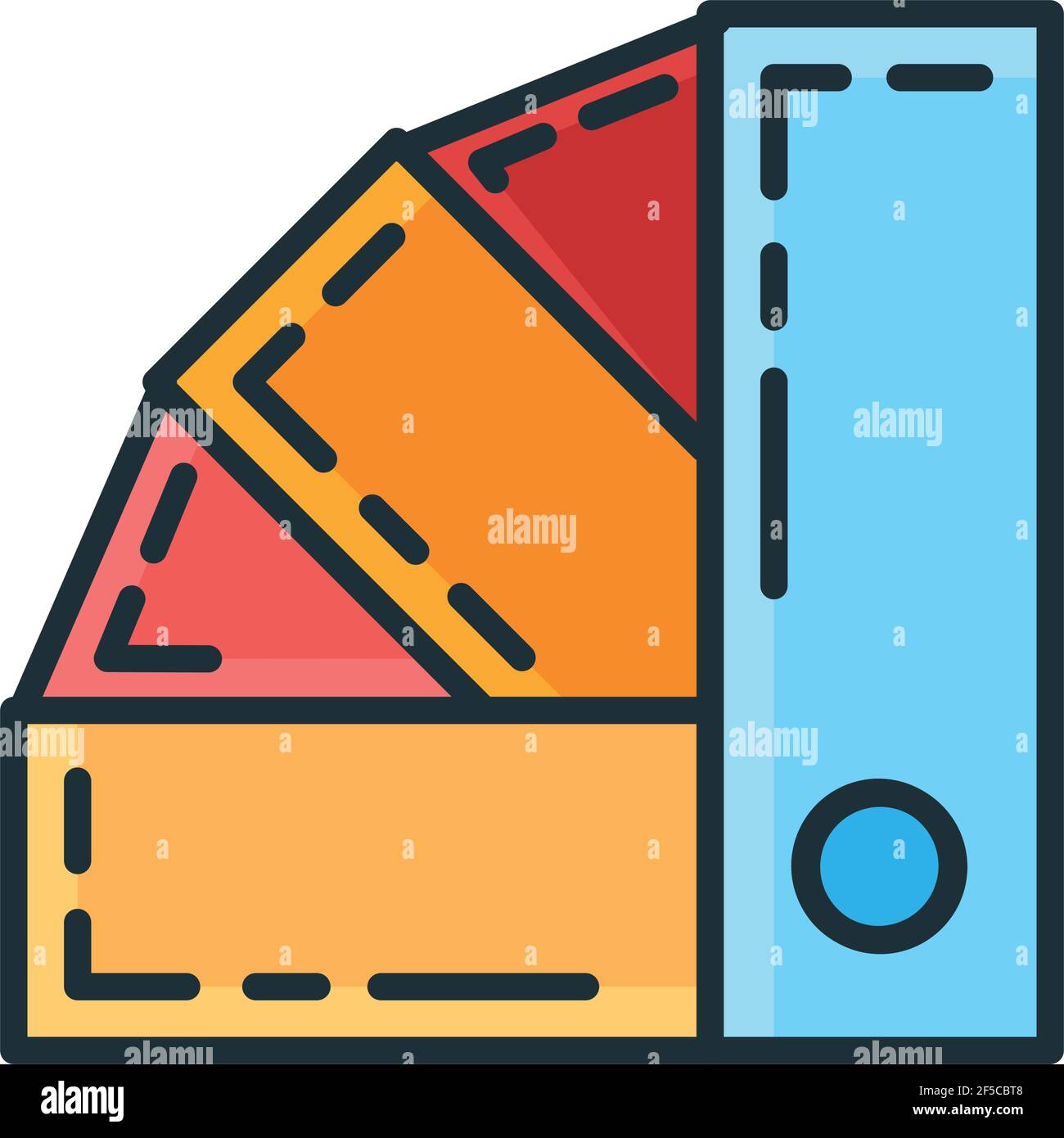 Concept design color palette icon renovation house, paint the house