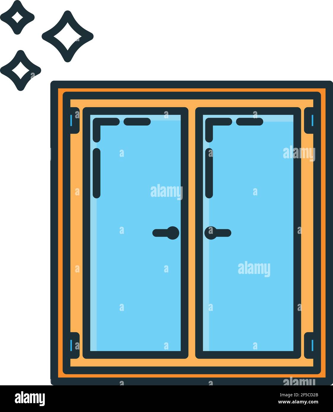 Measure glass window Stock Vector Images - Alamy