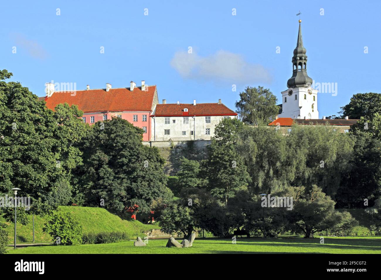 geography / travel, Estonia, Baltics, capital Tallinn, idyll at cathedral mount, Toompea, Additional-Rights-Clearance-Info-Not-Available Stock Photo