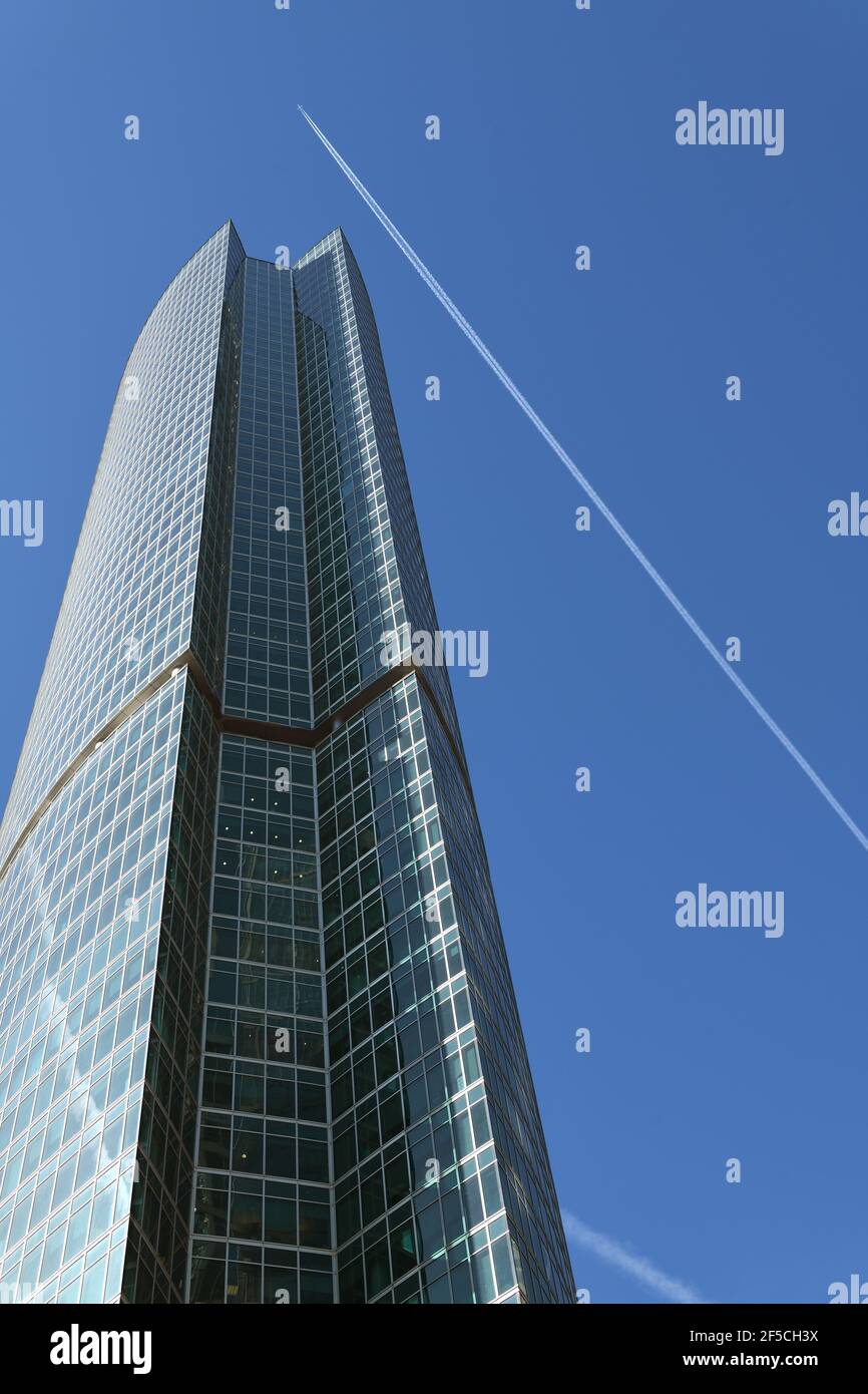 Moscow International Business Center. Naberezhnaya Tower (Tower on Embankment) Stock Photo