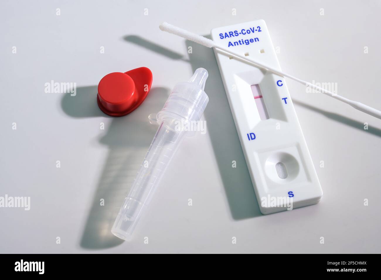Negative result on a rapid antigen self test kit for covid19