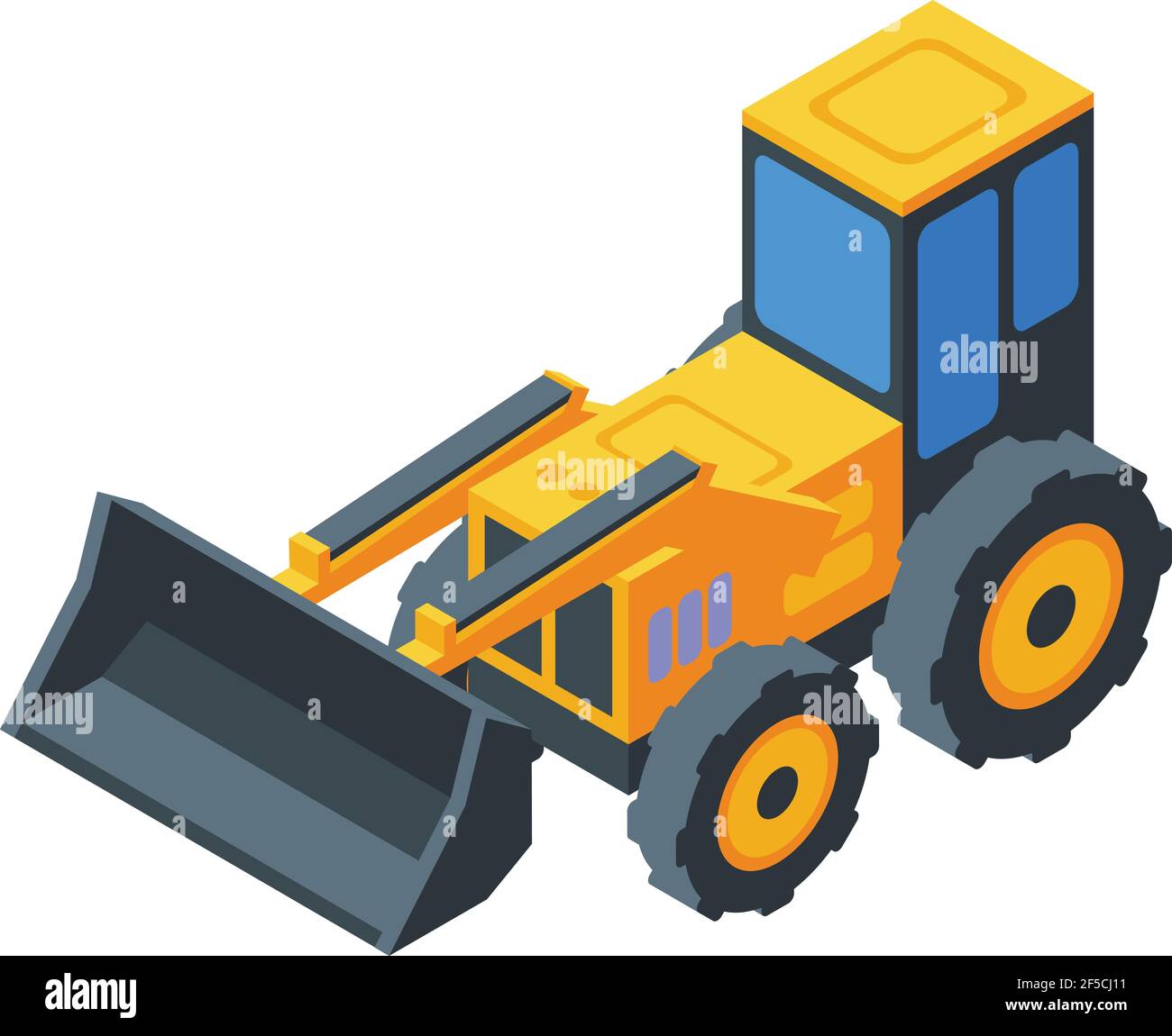 Construction machinery icon. Isometric of construction machinery vector ...