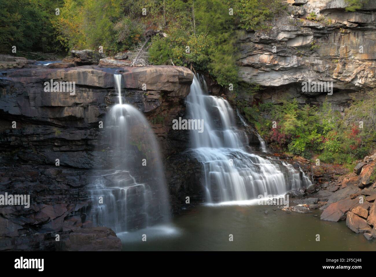 geography / travel, USA, West Virginia, Blackwater Falls State Park, Blackwater Falls, Blackwater Fall, Additional-Rights-Clearance-Info-Not-Available Stock Photo