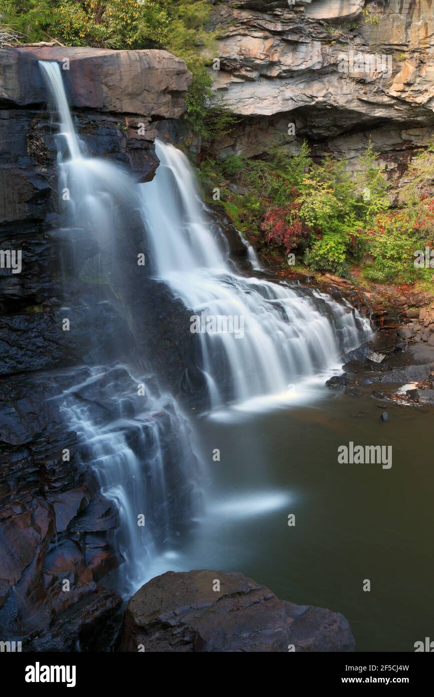 geography / travel, USA, West Virginia, Blackwater Falls State Park, Blackwater Falls, Blackwater Fall, Additional-Rights-Clearance-Info-Not-Available Stock Photo
