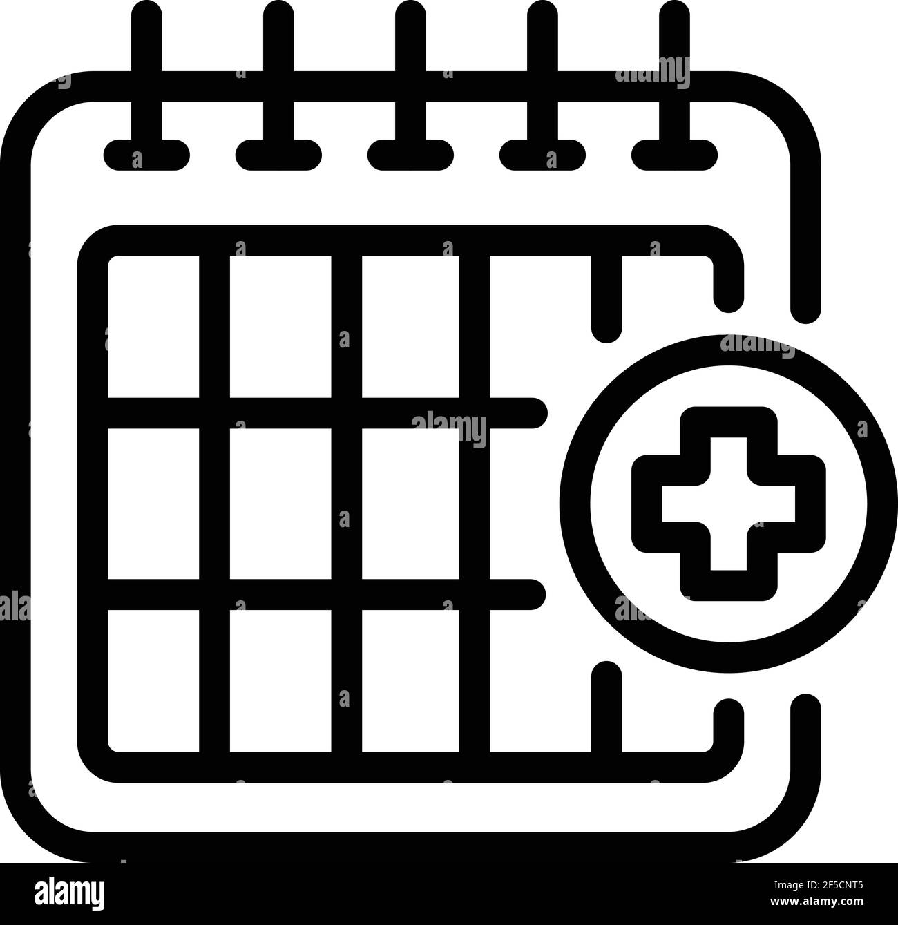 Medical appointment icon. Outline medical appointment vector icon for ...