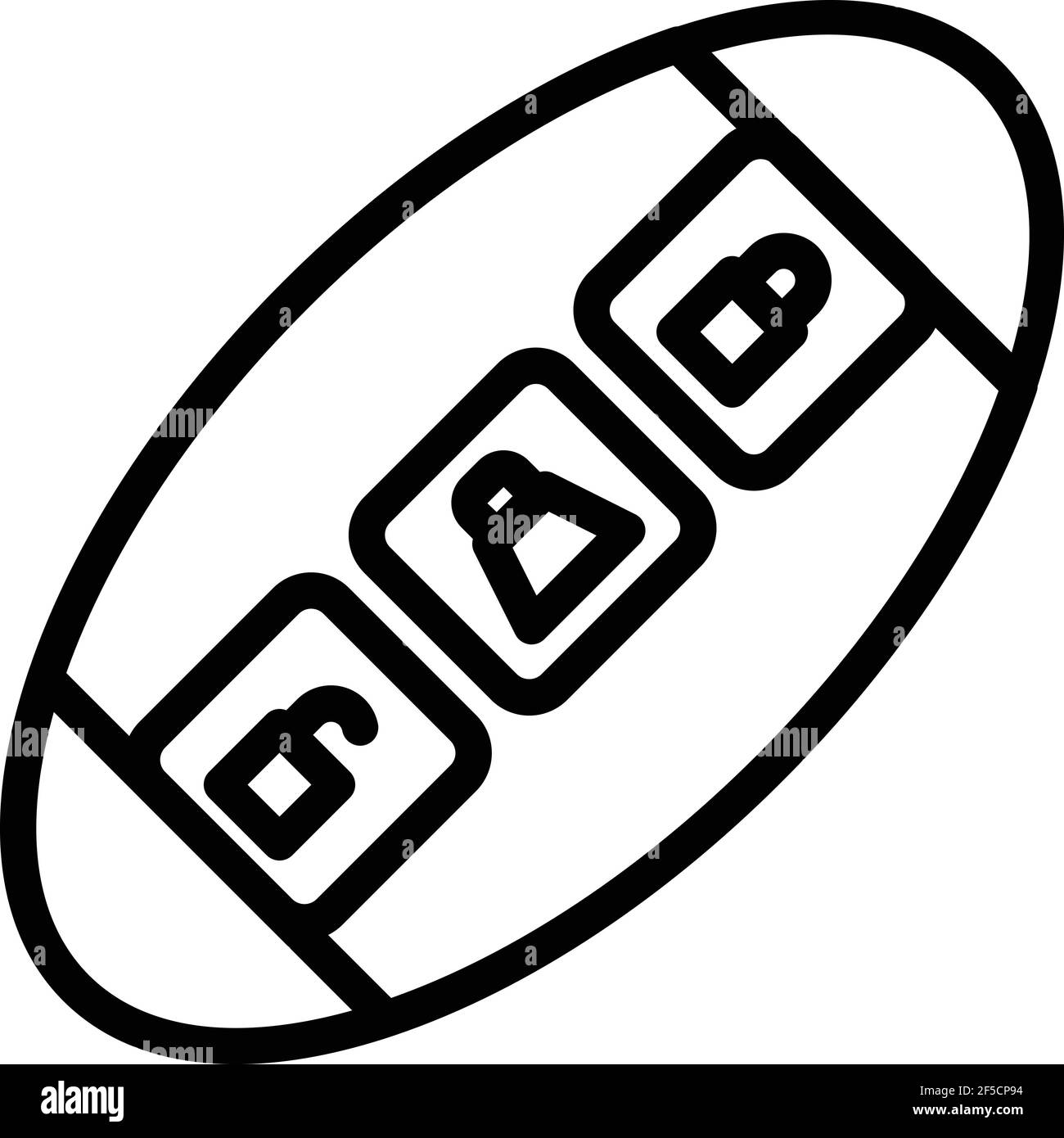 Button smart car key icon. Outline button smart car key vector icon for ...