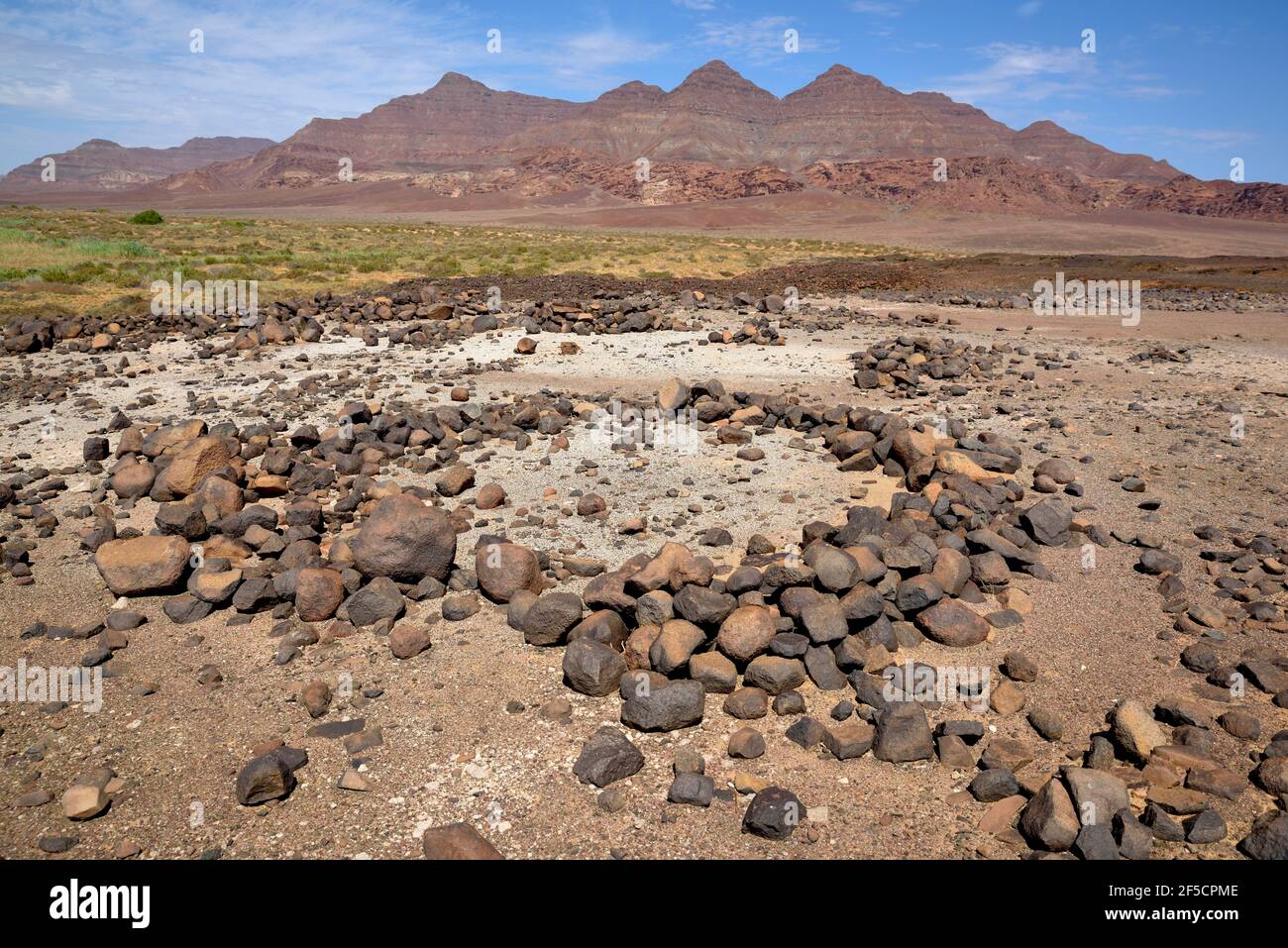 geography / travel, Namibia, stone settings, ephemeral stream Huab, Kunene region, Additional-Rights-Clearance-Info-Not-Available Stock Photo