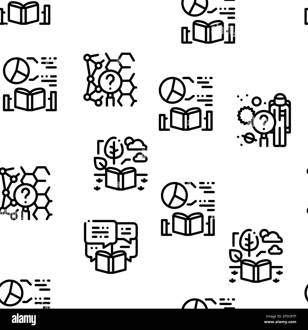 Researcher Business Seamless Pattern Vector Stock Vector