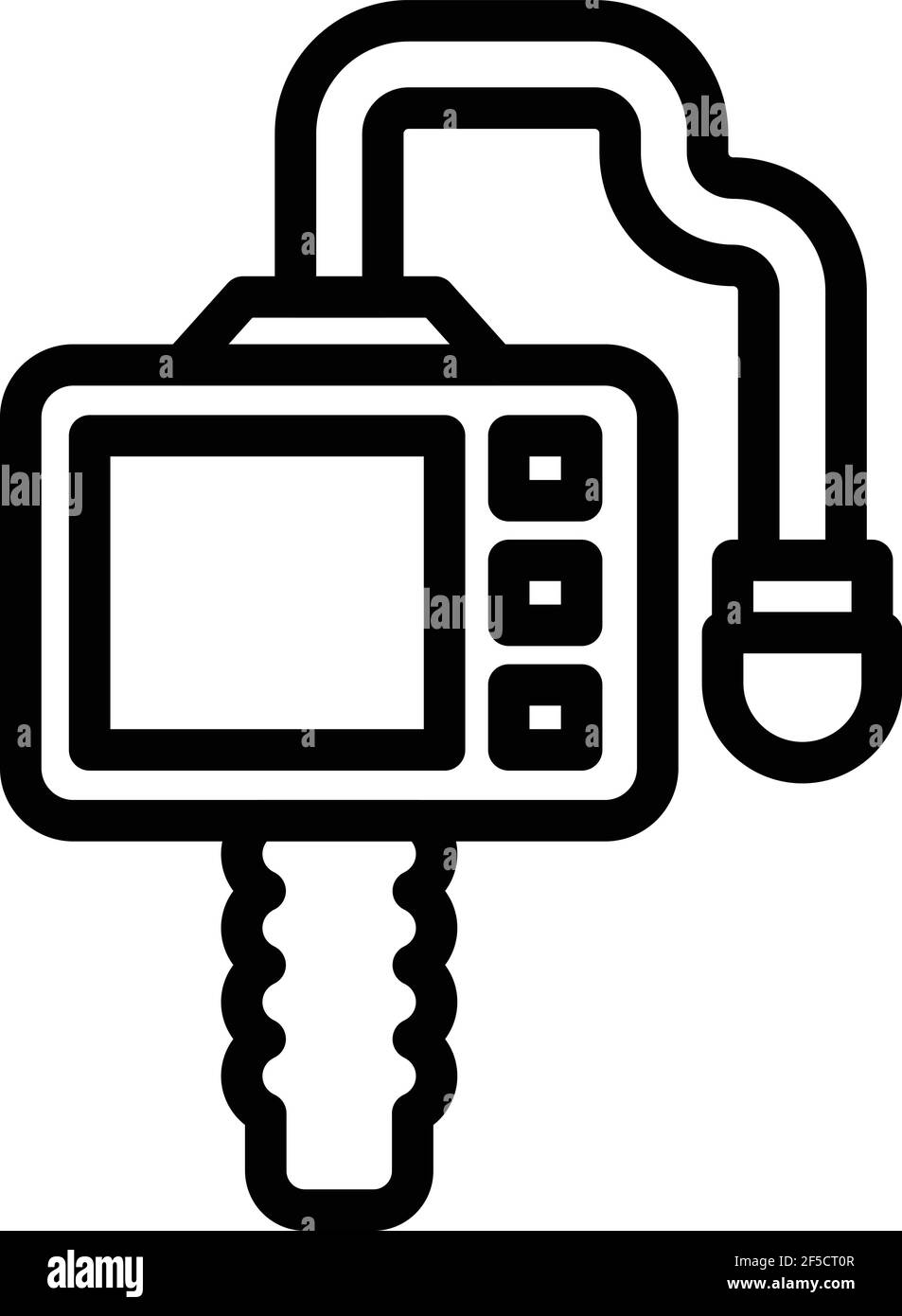Health endoscope icon. Outline health endoscope vector icon for web ...