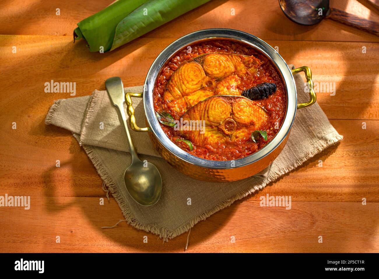 Seer Fish curry, traditional Indian fish curry ,kerala special