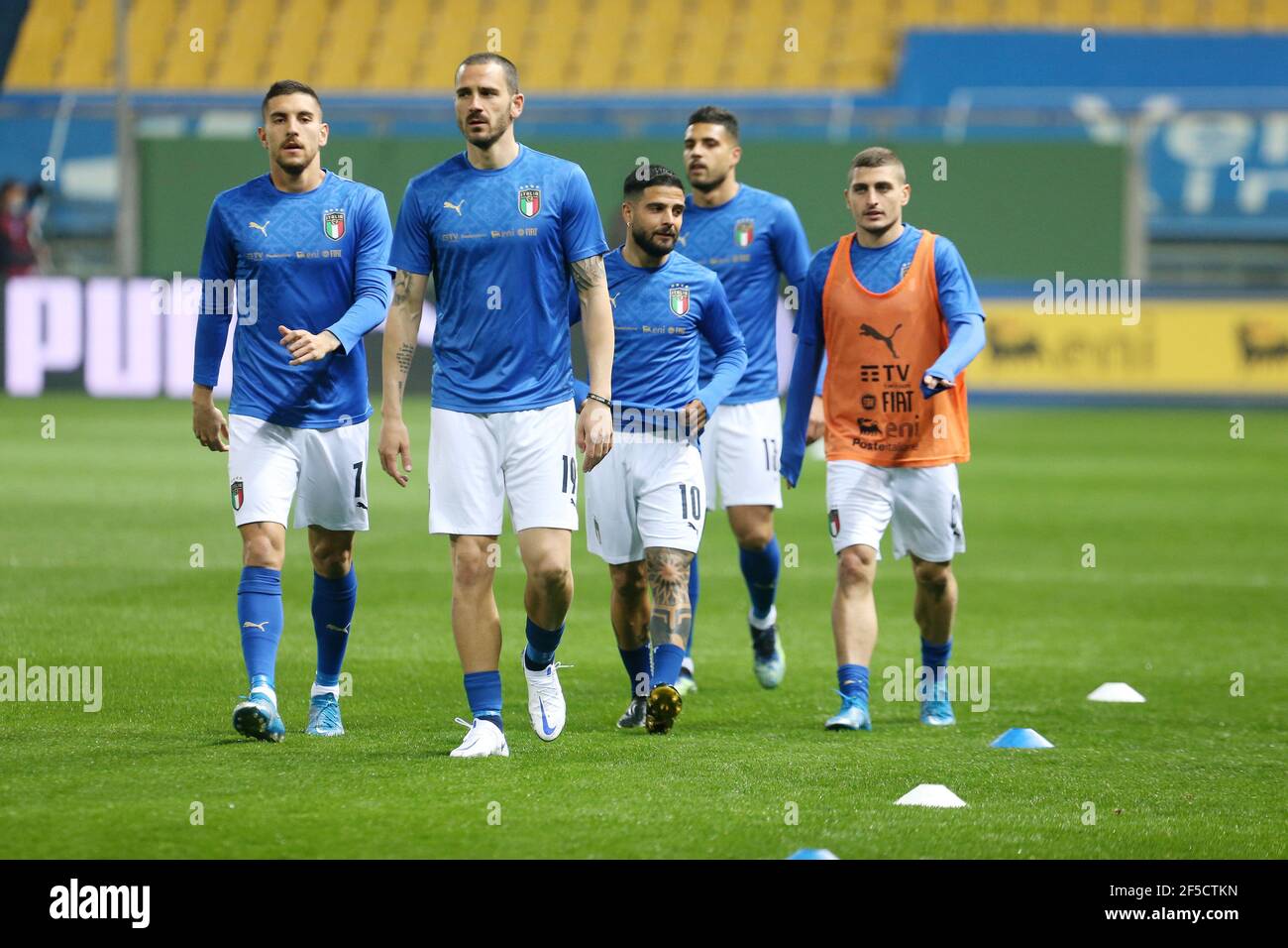 images Insigne Next To Bonucci https www alamy com lorenzo pellegrini leonardo bonucci lorenzo insigne and marco verratti of italy warm up during the fifa world cup 2022 qualifiers group c football match between italy and northern ireland on march 25 2021 at ennio tardini stadium in parma italy photo laurent lairys dppi livemedia image416404905 html