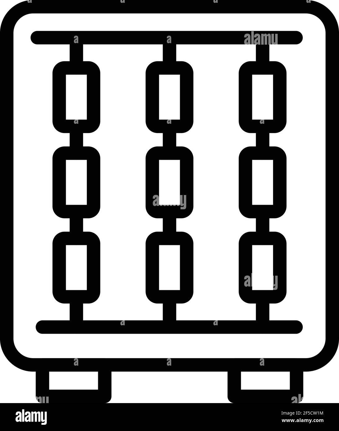 Automatic textile tool icon. Outline automatic textile tool vector icon for web design isolated on white background Stock Vector