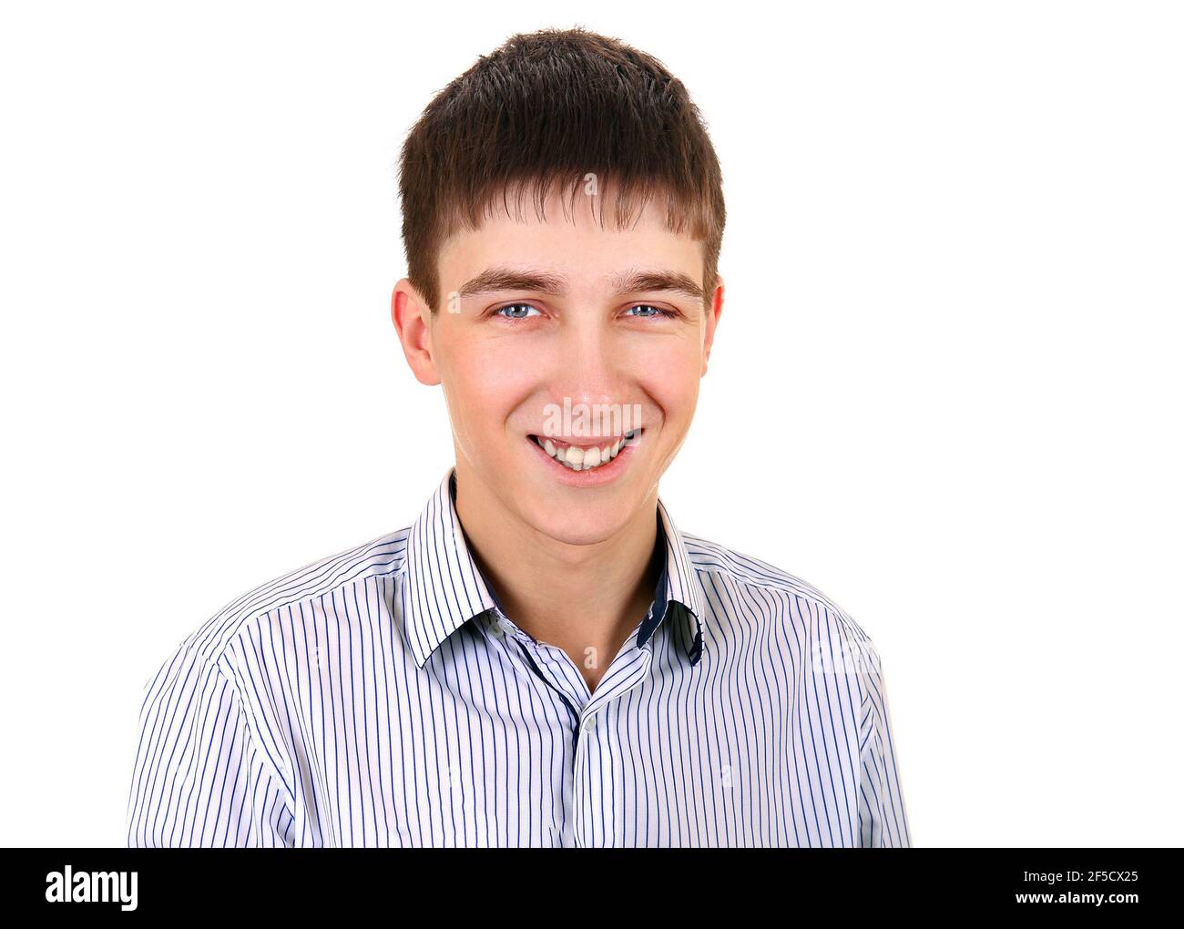 Young Man Portrait Isolated on The White Background Stock Photo - Alamy