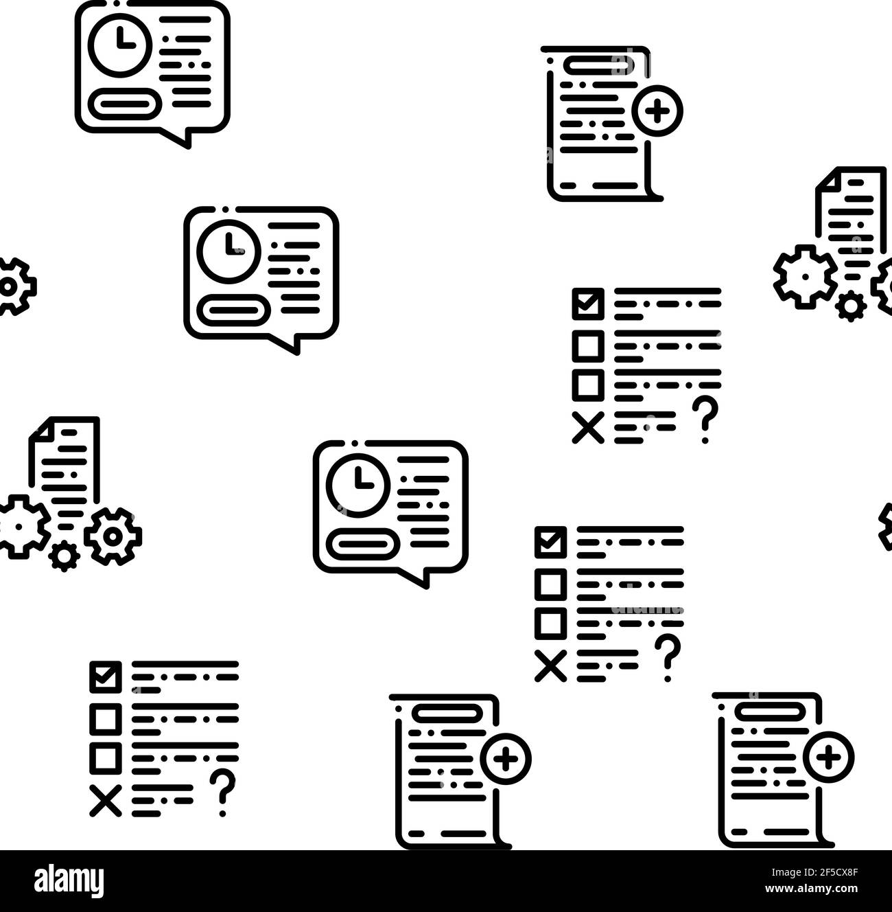 Audit Finance Report Seamless Pattern Vector Stock Vector Image & Art ...
