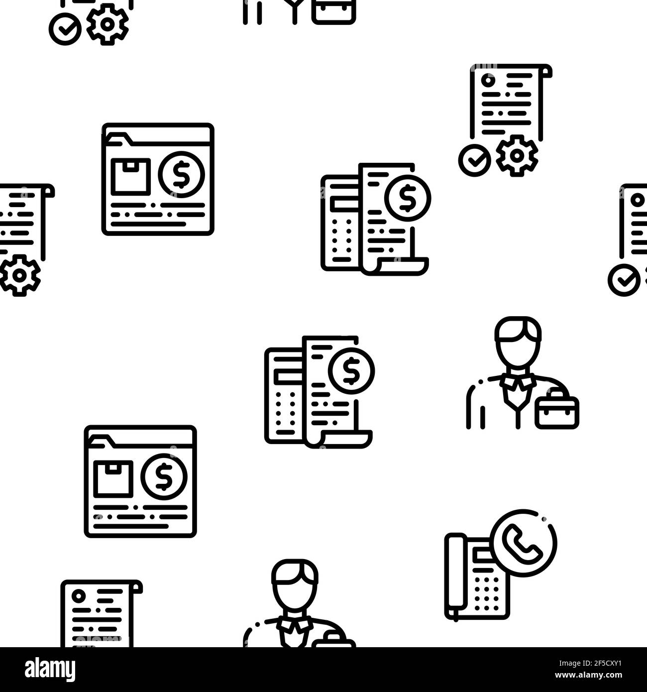 Administrator Business Seamless Pattern Vector Stock Vector Image & Art ...