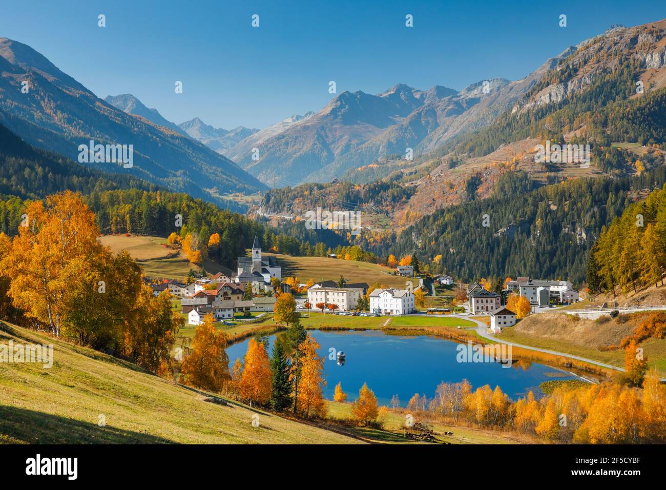 geography / travel, Switzerland, village Tarasp, Grisons, Additional-Rights-Clearance-Info-Not-Available Stock Photo