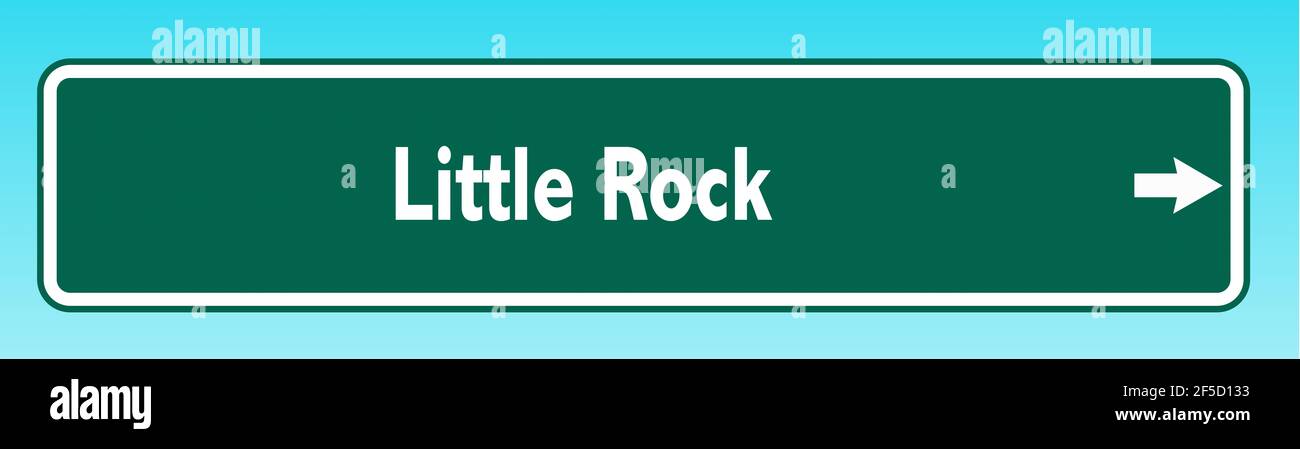 Shell Rock Rd Sign Little rock road sign hi-res stock photography and images - Alamy