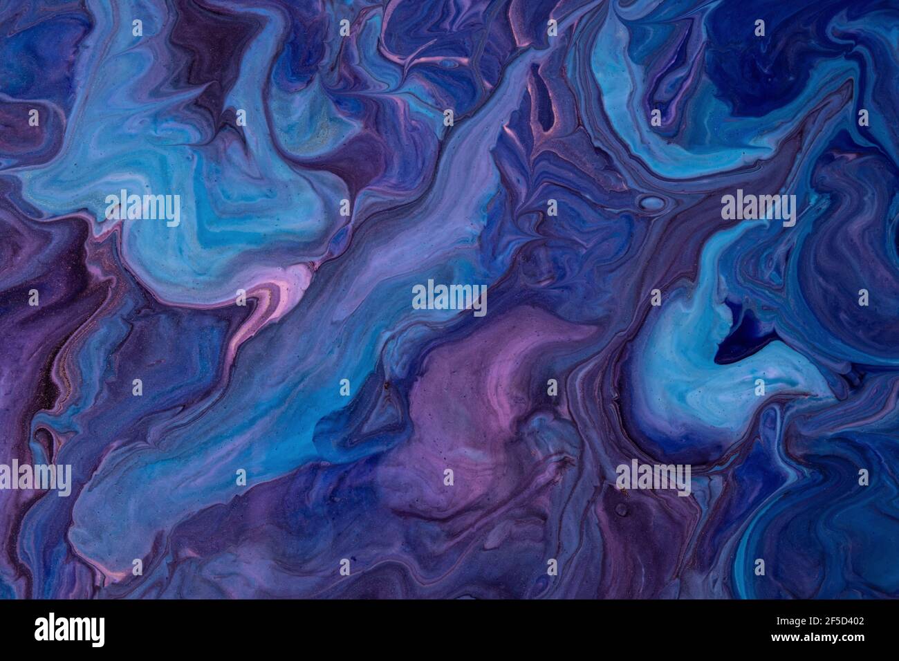 Abstract fluid art background navy blue and purple colors. Liquid ...