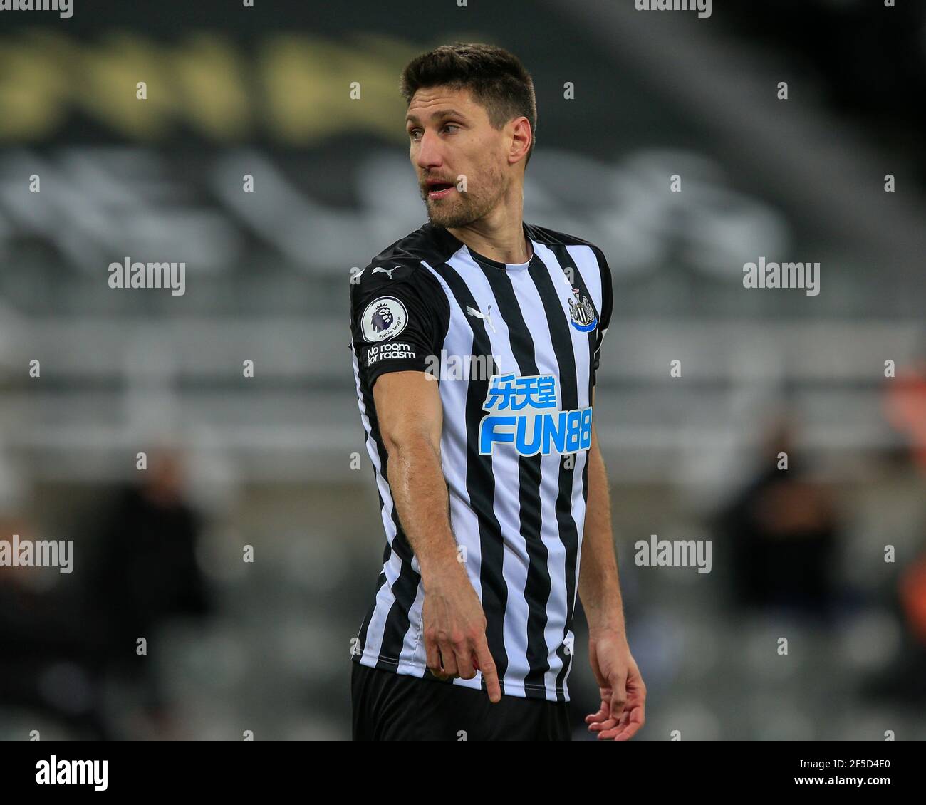 Federico Fernández #18 of Newcastle United during the game Stock Photo