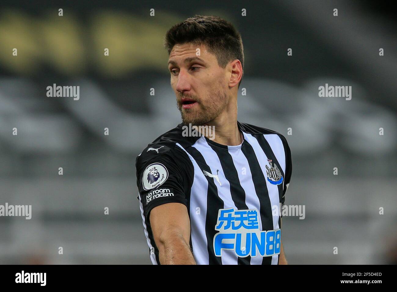 Federico Fernández #18 of Newcastle United during the game Stock Photo